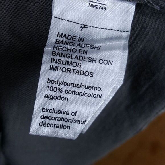 CALVIN KLEIN Sleepwear Mens Large Gray Pullover Crew Logo Tee T-Shirt - Picture 4 of 7